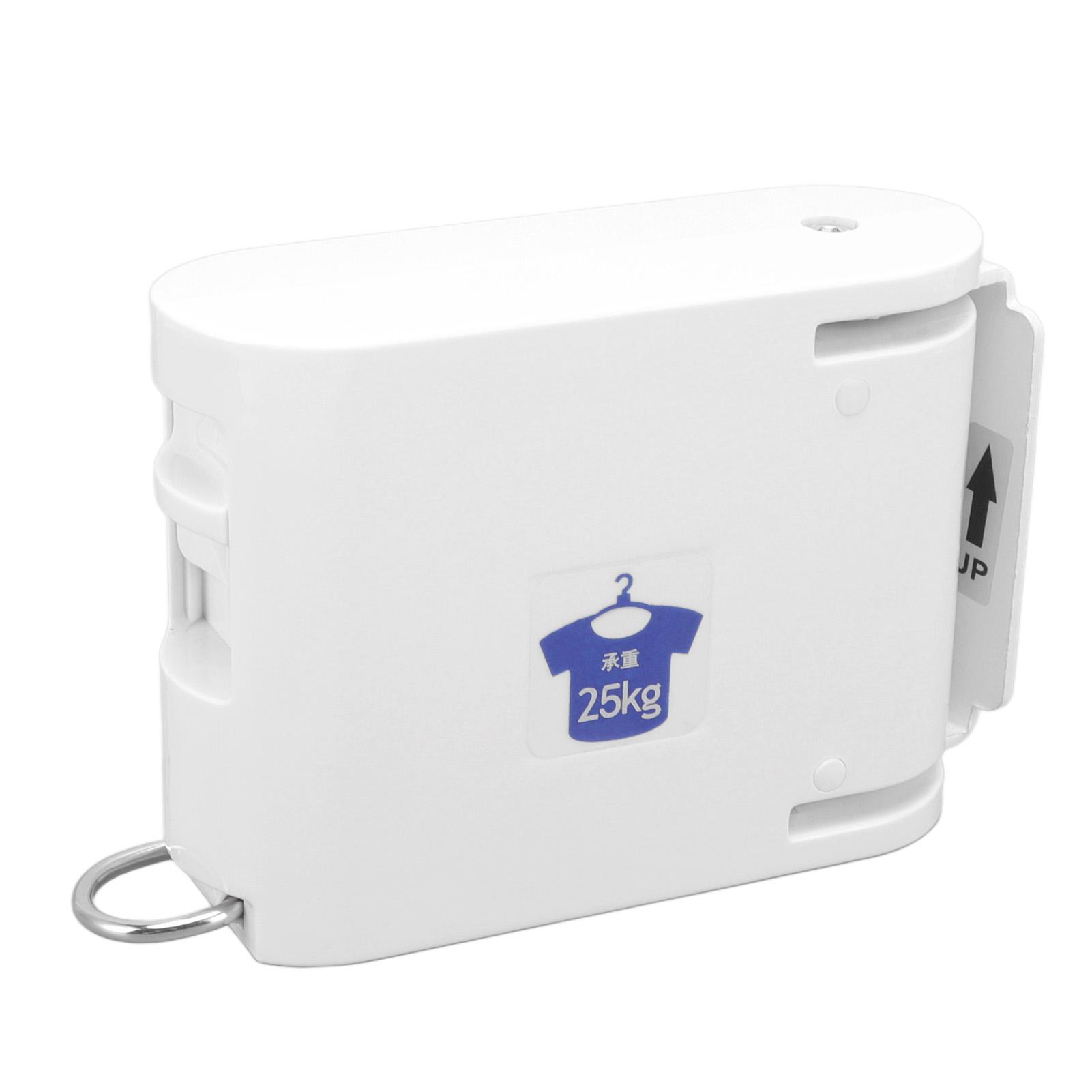 

4.2m Thickened Retractable Clothesline Concealed Positioning Buckle Indoor Room Wall Mounted Clothes Line White белый