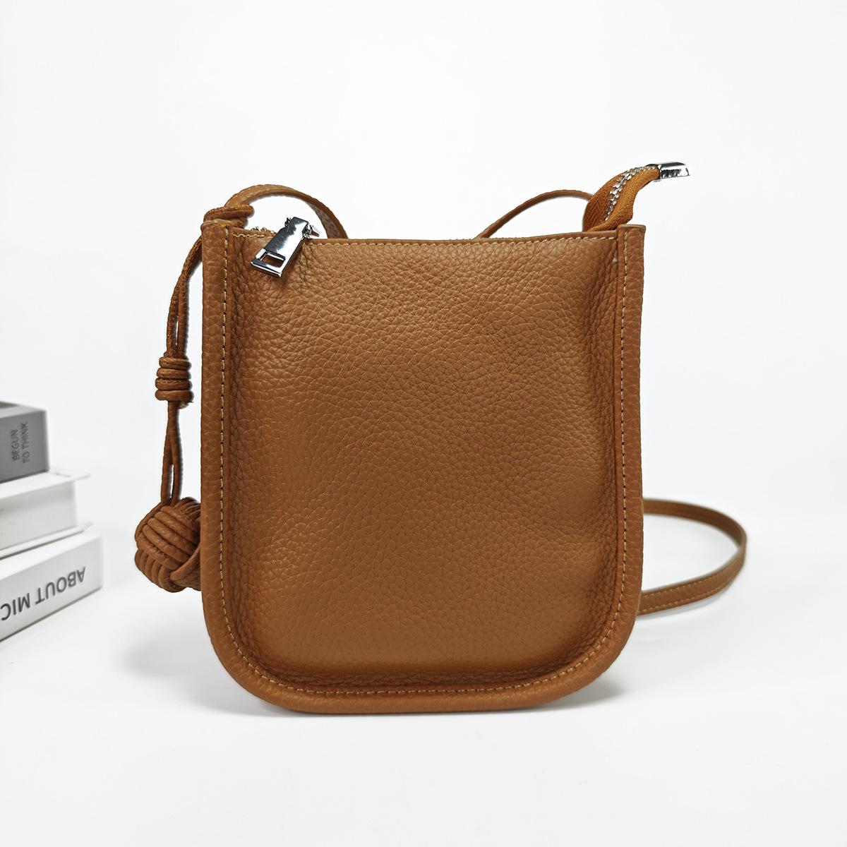 

Women s Fashion Genuine Leather Woven Crossbody Bucket Bag