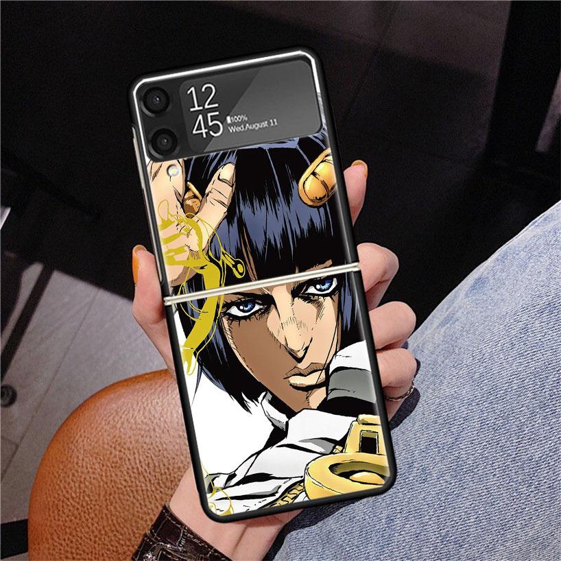 JoJo Adventure Bruno Buccellati Phone Case For Samsung Z Flip 7 6 5 4 3 Galaxy ZFlip7 ZFlip6 ZFlip5 ZFlip4 ZFlip3 5G Print Cover