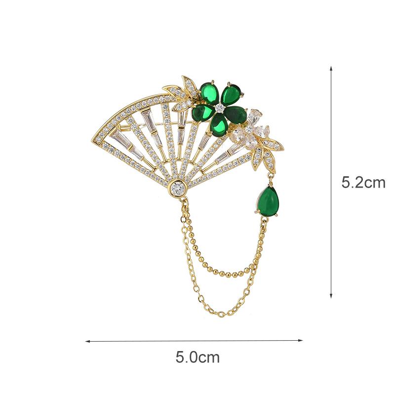 Senior Brooches Flower Leaf Brooch Pins for Women Suit Pendant  Fashion Brooches Jewelry