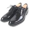 Pristine Dress Shoes Star Studs Lace Up Black Patent Leather Mens 40.5 Used