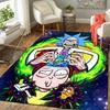1Pc Psychedelic Rick Morty Adventure Rug, Office Carpet Indoor Outdoor Doormat, Non-Slip, Comfortable, Living, Christmas Halloween, Xmas Gift