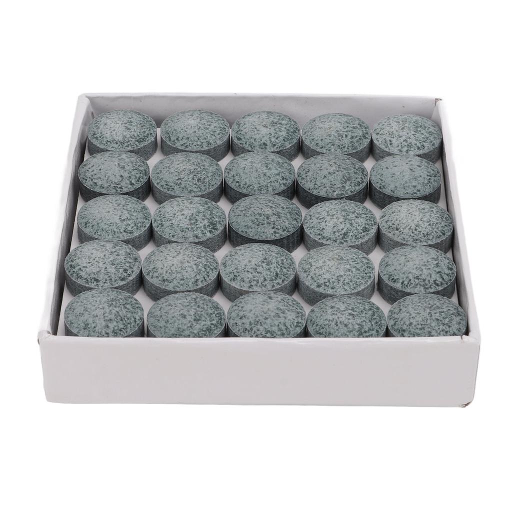 50 Stück/Set 14mm Queue-Spitzen 3A Ausgezeichnete Elastizität Billard Queue Stock Ersatzspitzen Grau