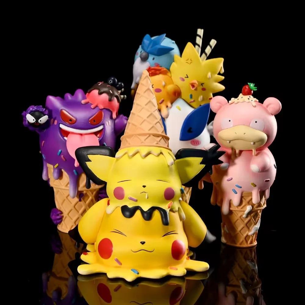Pokemon, Ice Cream Series, Pikachu, Wonderful Frog Seed, Kodak Duck, Snorlax, Boxed Doll