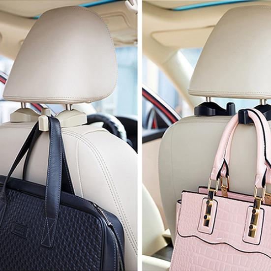 2Pcs Car Seat Luggage Bags Back Headrest Multifunction Hanger Hooks Holders