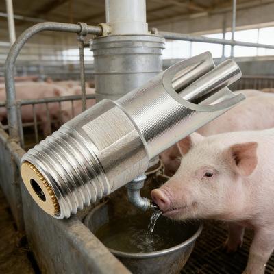 2pcs Automatic Pig Nipple Drinker - Simple, Durable & Convenient - For Pig Farming - Practical Pig Waterer - 20mm - Ideal for Pet Owners & Livestock