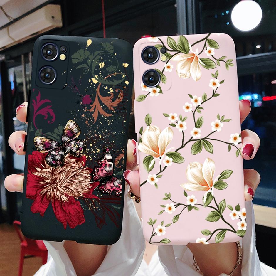 For OPPO Reno 7 Cover Case for Oppo Reno 8 4G Phone Casing Matte Soft TPU Silicone Shell for OPPO F21 Pro Bags Reno7 5G Bumper