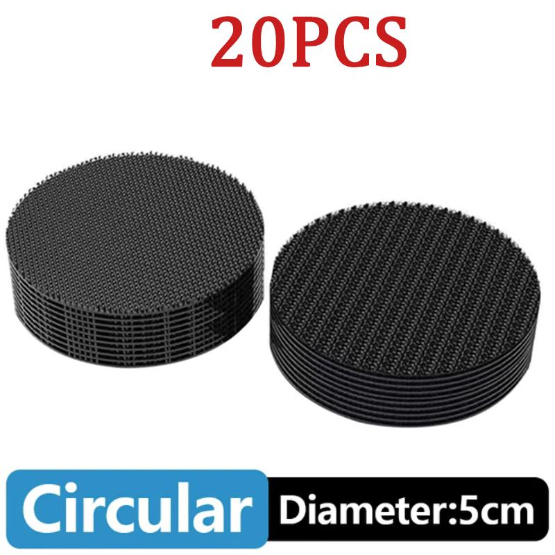 10/20/30Pcs Carpet Fixing Stickers Double Faced High Adhesive Car Carpet Fixed Patches Home Floor Foot Mats Anti Skid Grip Tapes