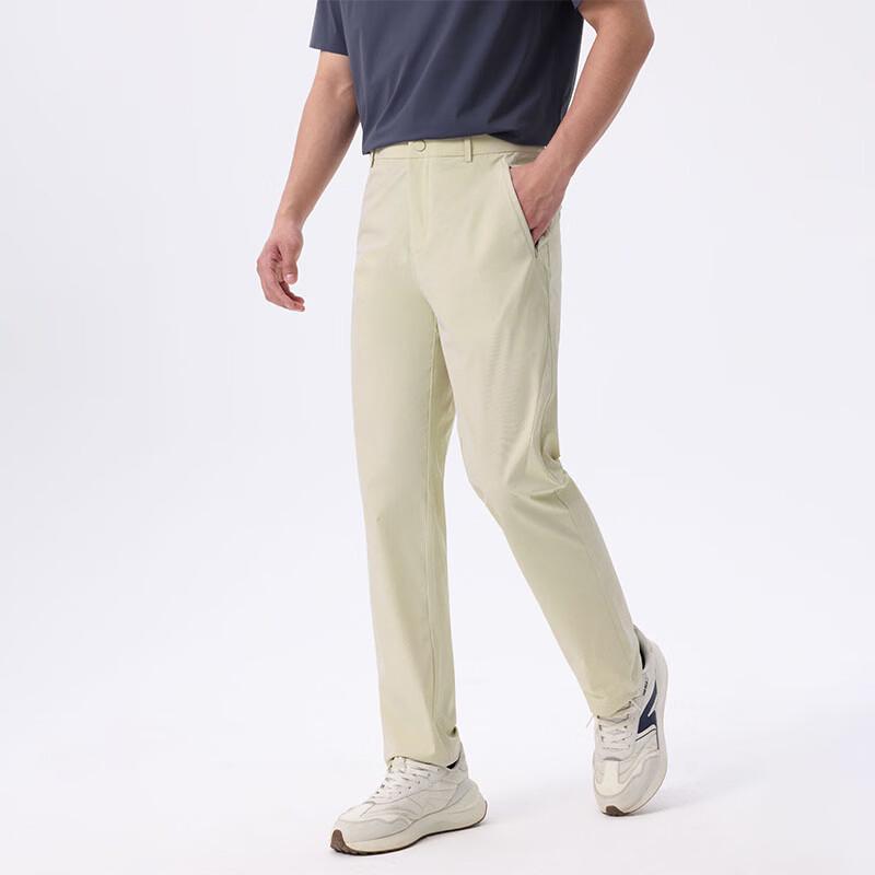 

Men s Casual Straight Leg Cool Feel Pants with Side Zipper M