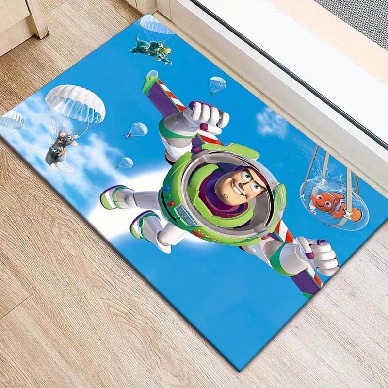 

1pc Buzz Lightyear Pattern Area Rug Soft Flannel Floor Mat for Living Room, Bedroom, Sofa Coffee Table Floor Mat, Machine Washable 60cm by 90cm