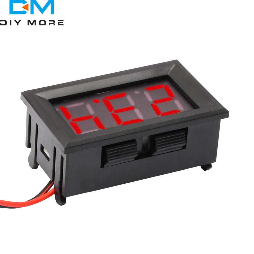 Digital Voltmeter DC 4.5V To 30V Voltage Panel Meter Red/Blue/Green/Orange/White For 6V 12V Electromobile Motorcycle Car