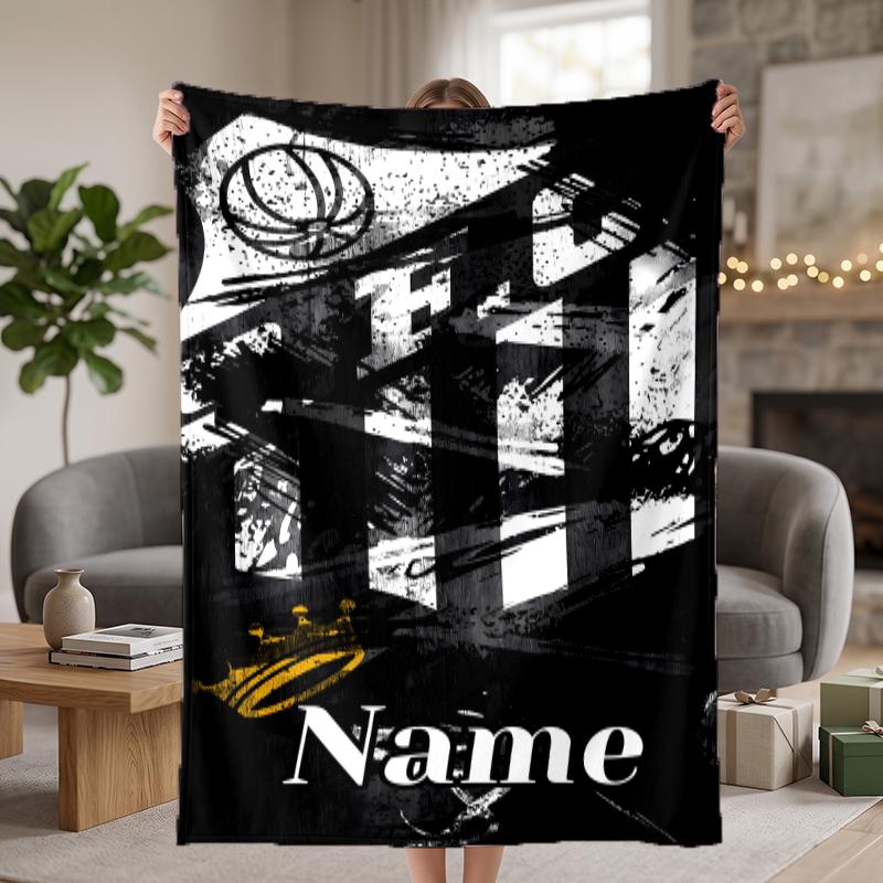 SANTOS Custom Flannel Blankets Soft Warm Cozy Throws for Home Decor Holiday Gifts