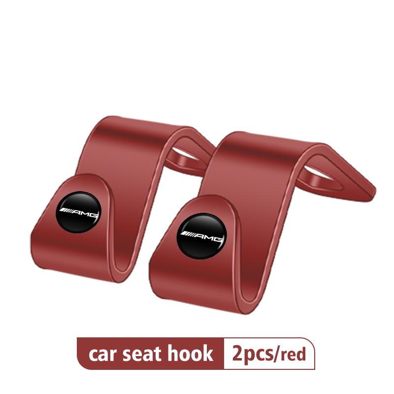 

GLC GLB 2pcs Car Headrest Hook Storage Hanger Back Seat Organizer Holder For Mercedes Benz AMG C180 C300 W124 W176 W177 C200 C2