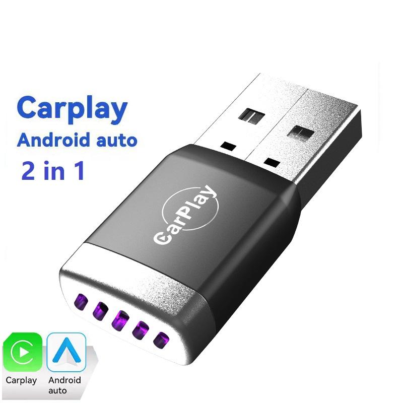 

Новый беспроводной адаптер CarPlay Android Auto USB-донгл Смарт мини-бокс Plug and Play Универсальный для VW Toyota Nissan Honda Ford Benz carplay dongle