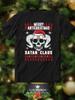 T-Shirt with New Year Satan Claus Print
