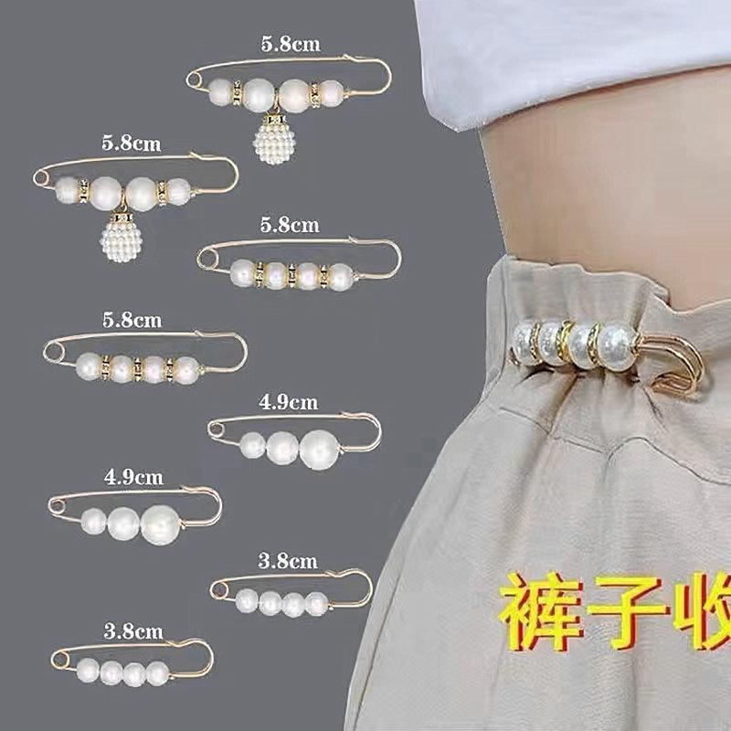 Adjustable Waistband Pins Set for Fixing Clothe and Skirts Preventing Slipping and Sagging for Clothing Decoration and Accessory