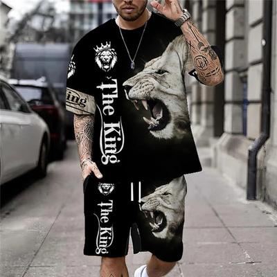 Conjunto de Camisetas de Verano para Hombre Ropa Masculina Conjunto de Camisetas Streetwear Vintage Camiseta Holgada Oversize Mangas Cortas y Conjunto de Pantalones Cortos