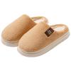 New plush cotton slippers winter home indoor non-slip warm thickened outer wear couple plush cotton mop