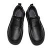 Hot Sale Men Handmade Leather Shoes Casual Comfortable Men Loafers Leather Shoes Men Flats Outdoor Walking Shoes Man