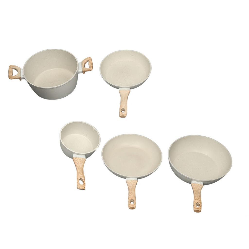 Pots and Pans Set Nonstick Granite Induction Kitchen Cookware Set for Cooking Frying Boiling