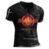 Vintage Taste V-ausschnitt männer T Shirt Drucken Kurzarm Gothic Punk T Shirt Für Männer Übergroße Tops T Shirt Männer streetwear