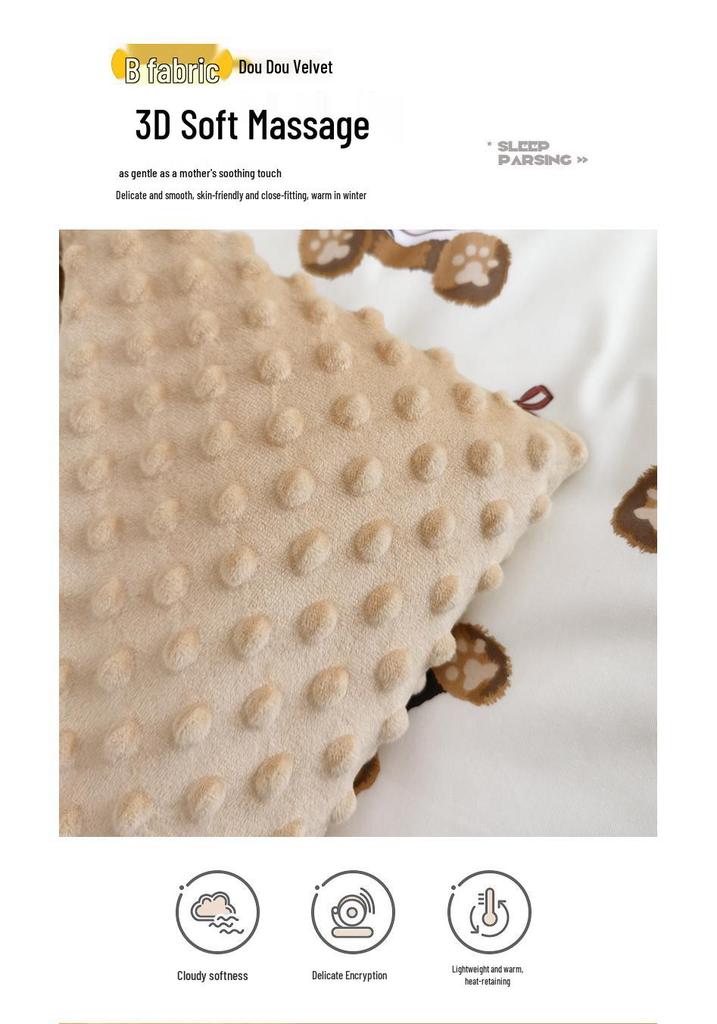 Kids' Bean Fleece Duvet Cover: Double-Sided for Infants, Girls & Boys