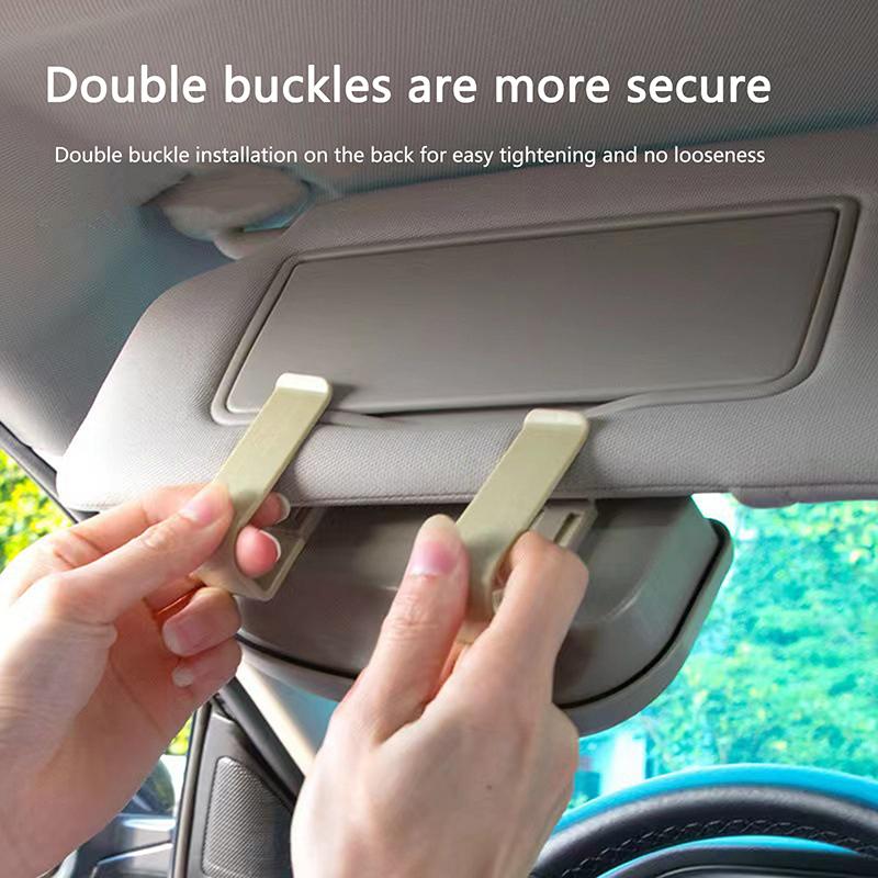 Car Glasses Box Multifunctional Car Sunglasses Holder In Car Glasses Clip Sun Visor Car Lenses Holder
