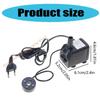 Pompes pour fontaine avec 4 éclairages LED 220V Moteur silencieux Filtre à eau Convient pour les aquariums Utilisation intérieure extérieure