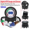 52mm Air Fuel Ratio Gauge Car Smoke Face AFR Gauge And Sensor 2 In 1 Can Be Paired With Narrowband O2 Oxygen Sensor Fit for 12V