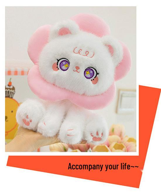 Adorable Sunflower Kitten Plush Toy - Big-Eyed Heartwarming Cat Figurine Gift
