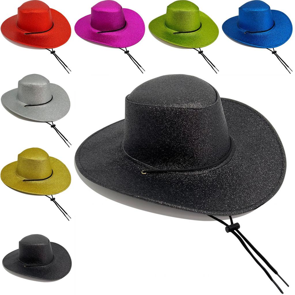 Street Style Cowboy Hat Made Of Polyester For Trendy Outdoor Wear