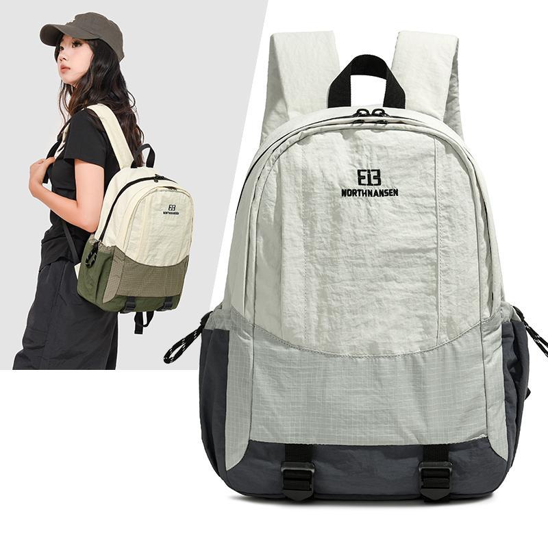 Schoolbag Light Travel Backpack Female College Student Leisure School Bag Hiking Mountaineering Backpack Large Capacity Commuter Computer Bag