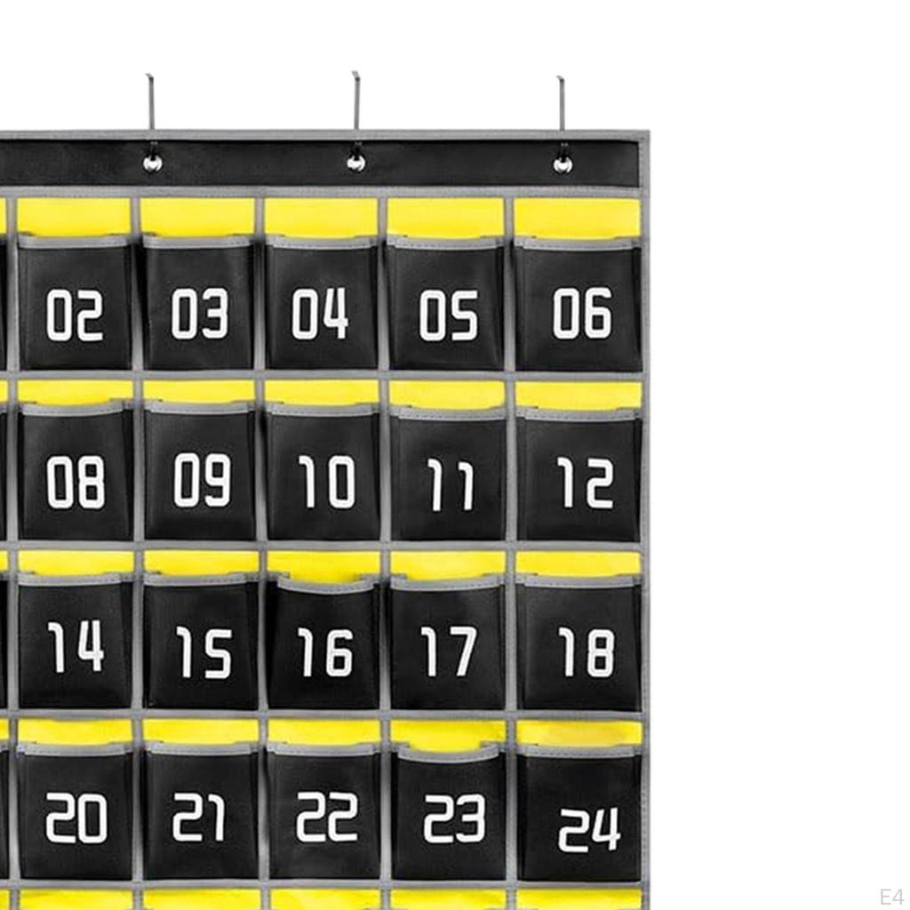 Handy-Organizer-Tabelle für den Einsatz im Klassenzimmer mit Taschenaufbewahrung