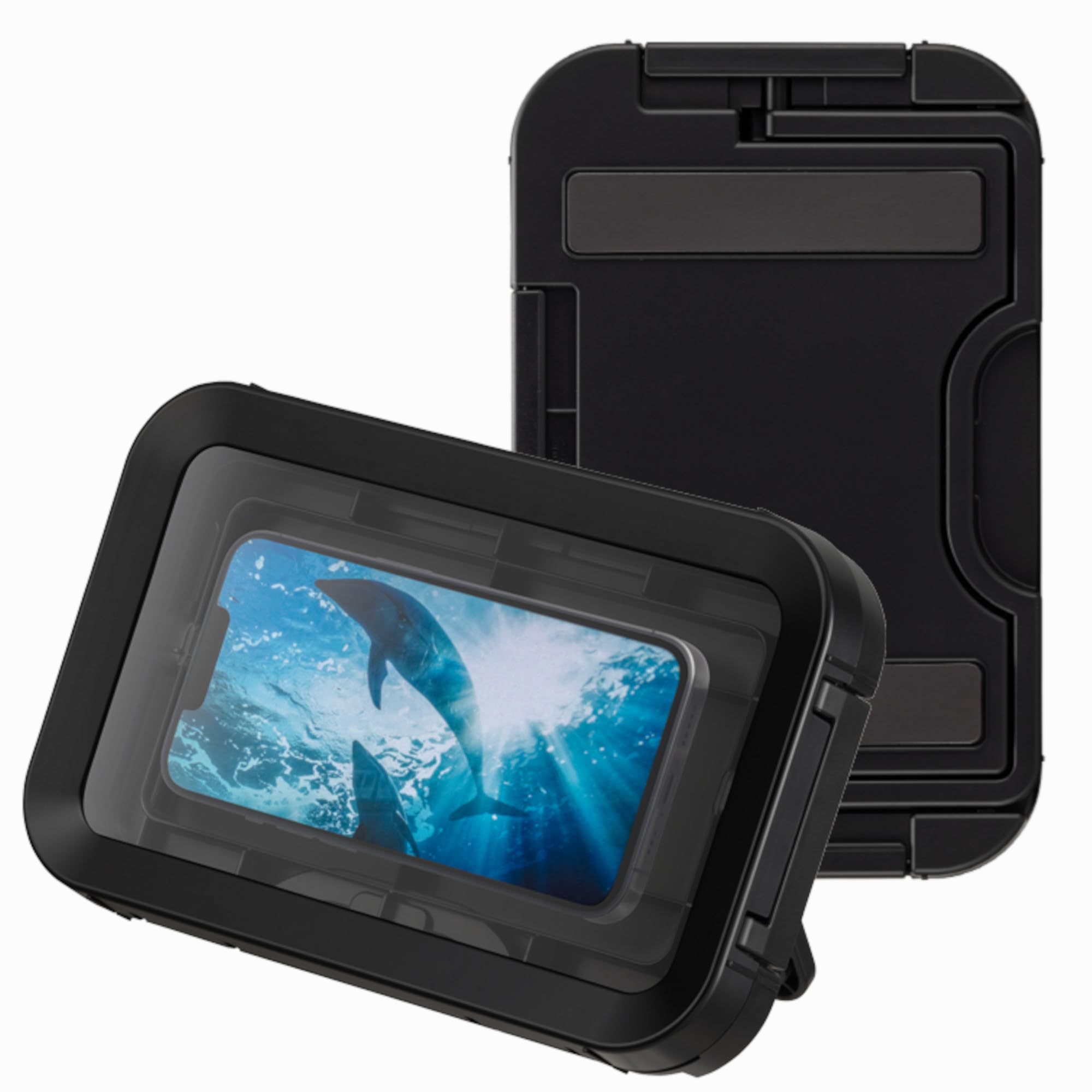 

Rhythm MAGCASE S Waterproof Smartphone Case IPX7 Adjustable Stand Wall Mount Magnet Black 14.3x22.3x3.2cm Shower Wall Mount