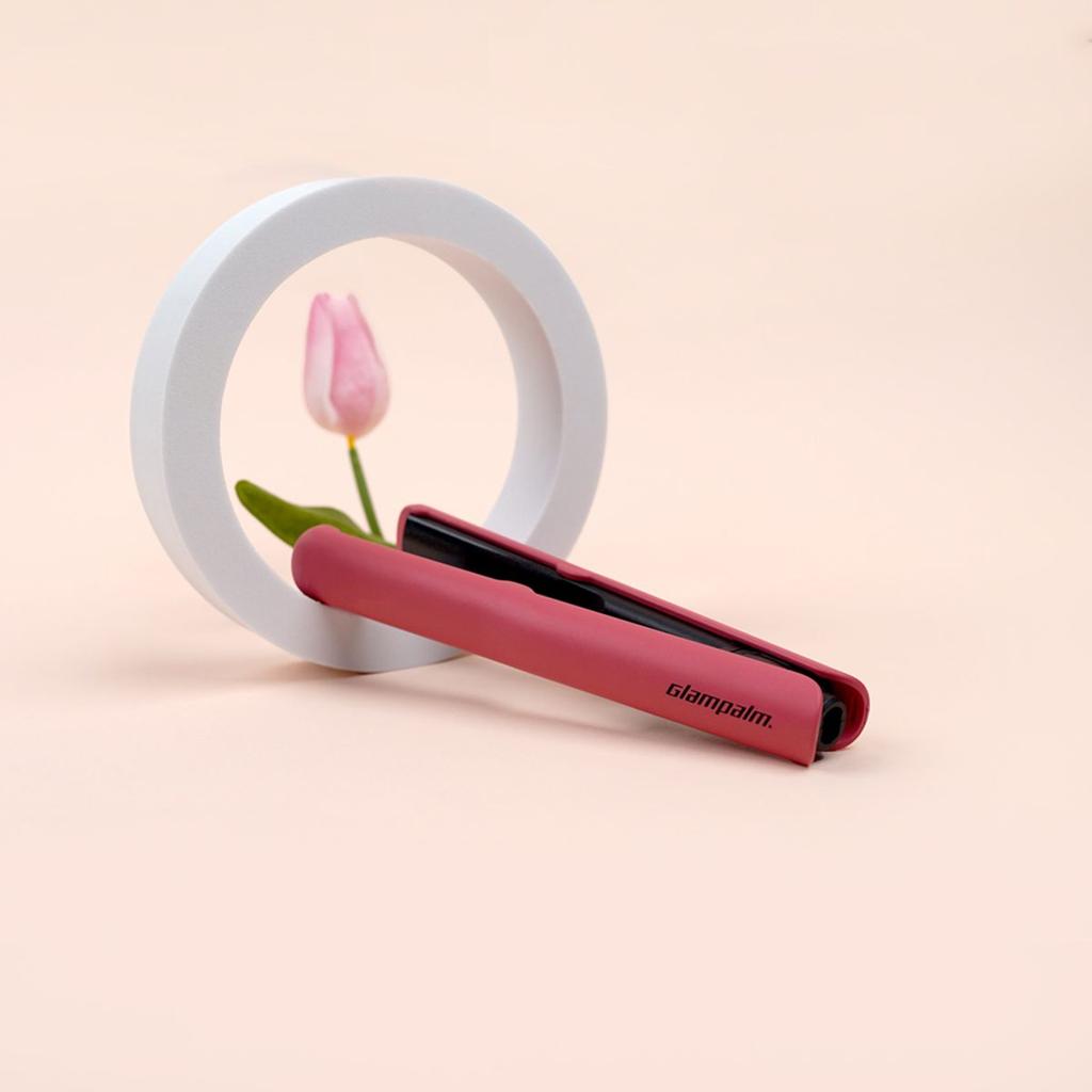 Mini Hair Iron GP103CV Compact Volume Glam Pink / Travel Use for Bangs