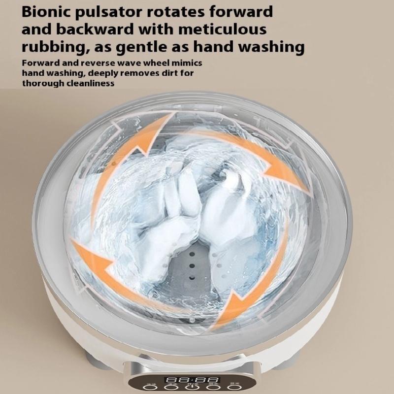 Rechargeable Washing Machine and Dehydrator, Mini Small Underwear and Socks Washing Machine, Wireless Portable Dehydrator Washing Machine