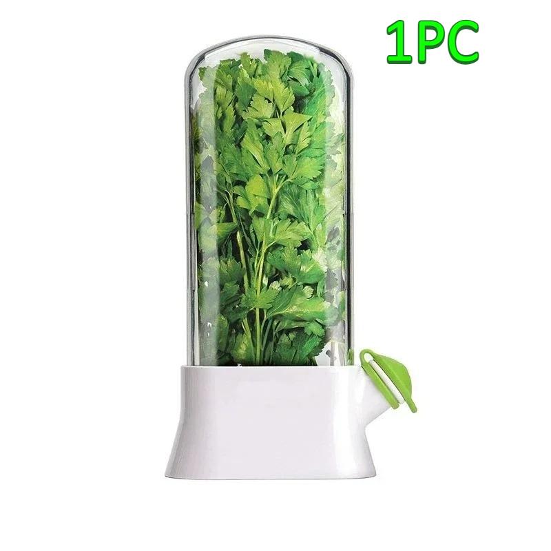 Kitchen Box Vegetable and Herb Crisper Freshness Extender Eco Friendly Material Container with Lid for Longer Lasting Produce