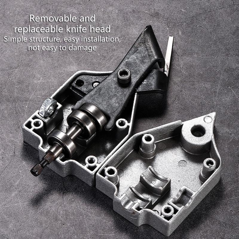 Drill Powered Metal Cutting Tool  Cutter Attachment with Pivoting Head for Quick and Clean Iron Sheet Aluminum Cuts