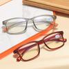 Men's Square Frame Myopia Glasses Ultralight Eye Protection Anti-Blue Light Eyeglasses Finished Minus Sight Eyewear -1.0 TO -4.0