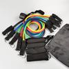 11-Piece TPE Resistance Bands Set with Pulley and Hooks for Home Fitness