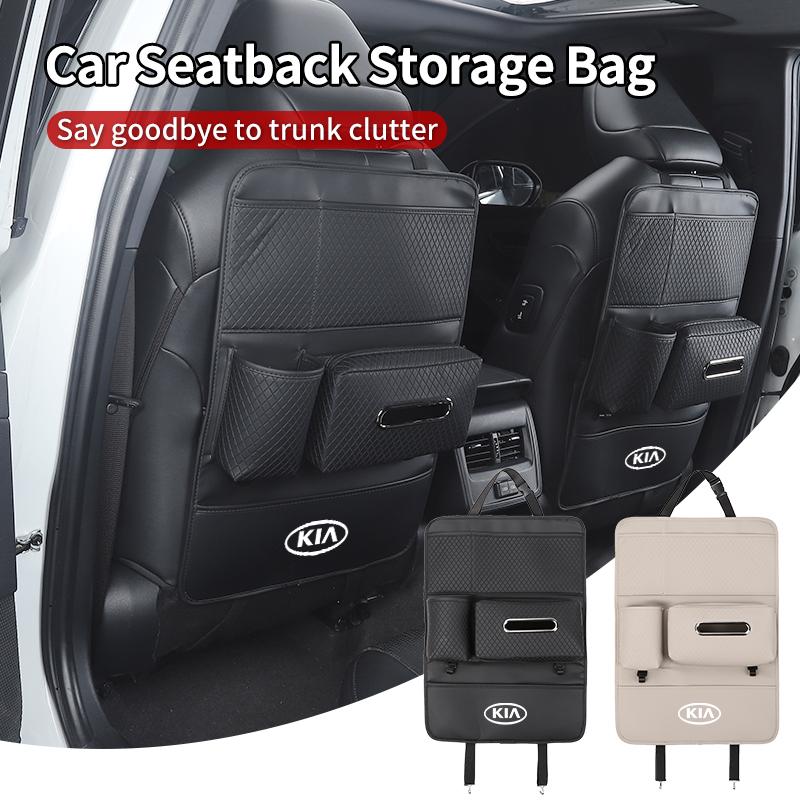 Car Anti-Kick Pad Seatback Organizer Trunk Storage Bag Accessories For KIA Rio K6 Sportage Ceed Sorento Picanto Stinger Optima C NK2