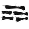 5Packs Cable Ties Zip Wraps Set Disposable Nylon Wire Cord Strap Fastener Fastening OrganizerBlack