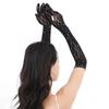 Luxury Rhinestones Lace Gloves For Women Evening Parties And Special Event Breathable Nylon Handwear for Banquets