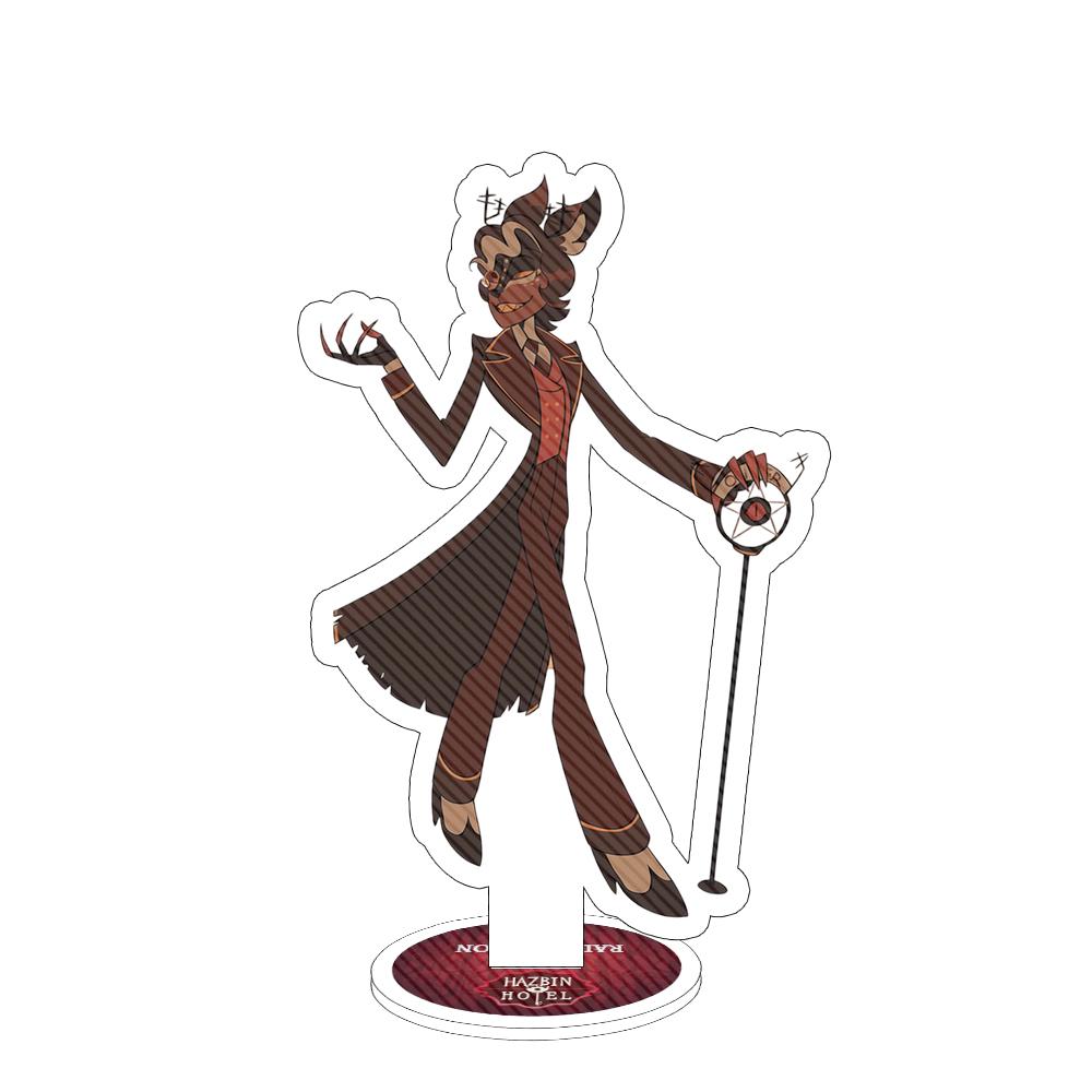 Anime Peripherals 15CM Acrylic Stand Velvet Alastor Vox Valentino Lucifer Adam The Exorcist Desktop Ornament Festival Gift