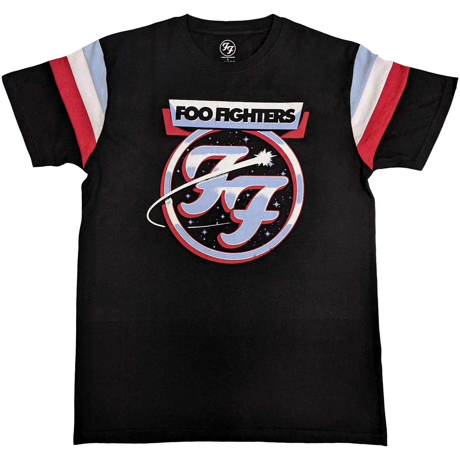 Foo Fighters Comet Tricolour T-Shirt Black New XL