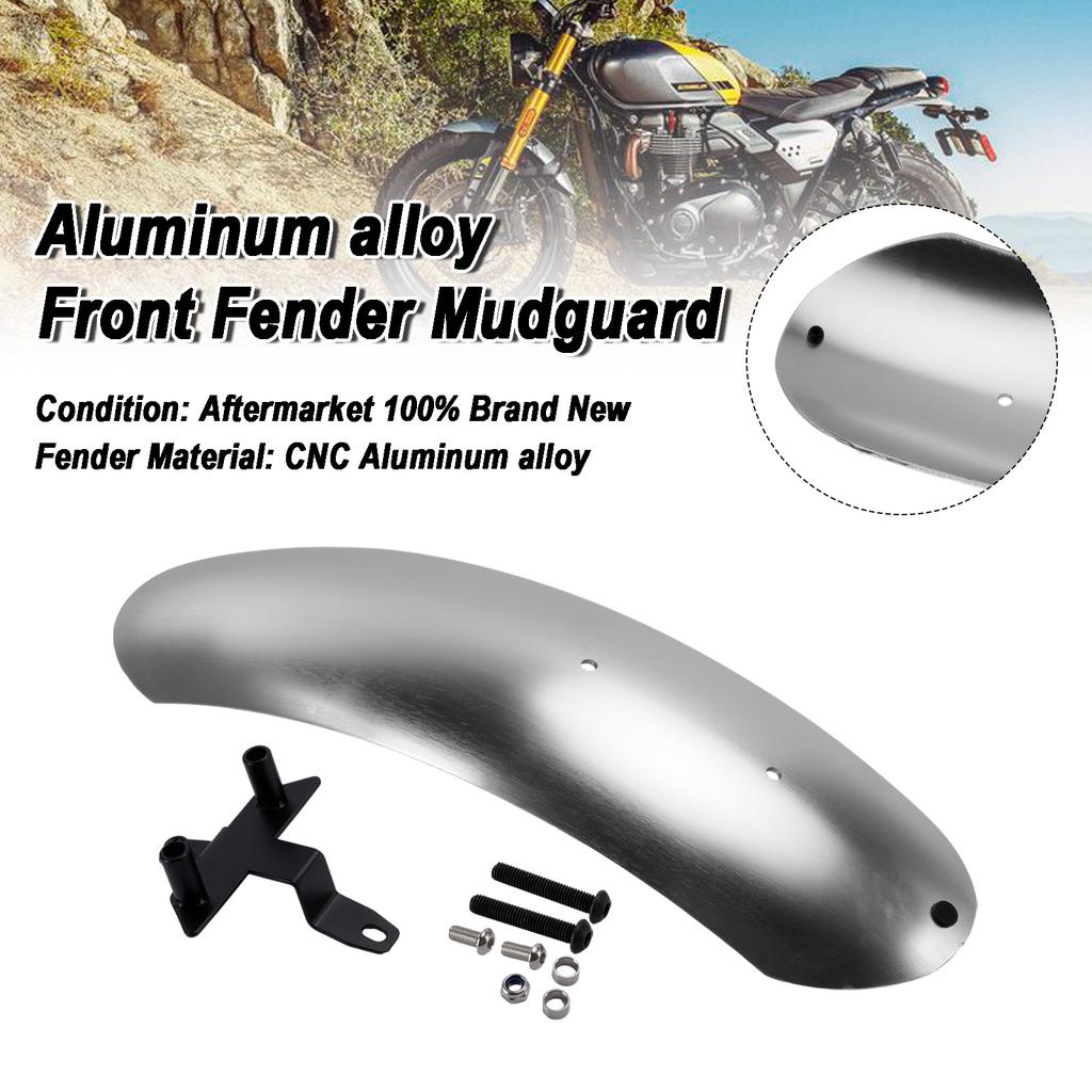 Extended Aluminum alloy Front Mudguard For Street Scrambler 900 2026-2027 Silver