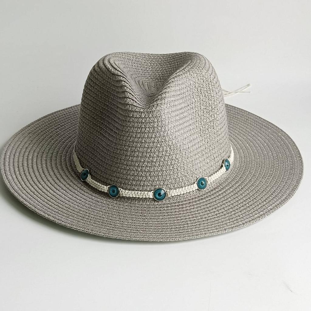 Summer Straw Hat Bohemian Shell Accessories Men and Women Straw Hat Sun Hat Candy Straw Hat Summer Hat  Chapeau