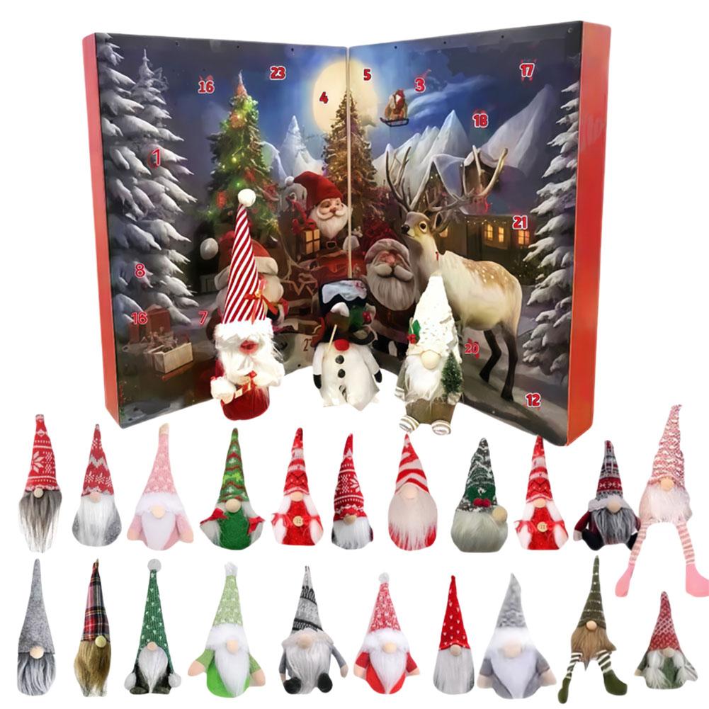 Christmas Gnome Holidays Advent Calendar 2025 Christmas Countdown Calendar with 24 Collectible Gnome Childs & Adults Xmas Gifts