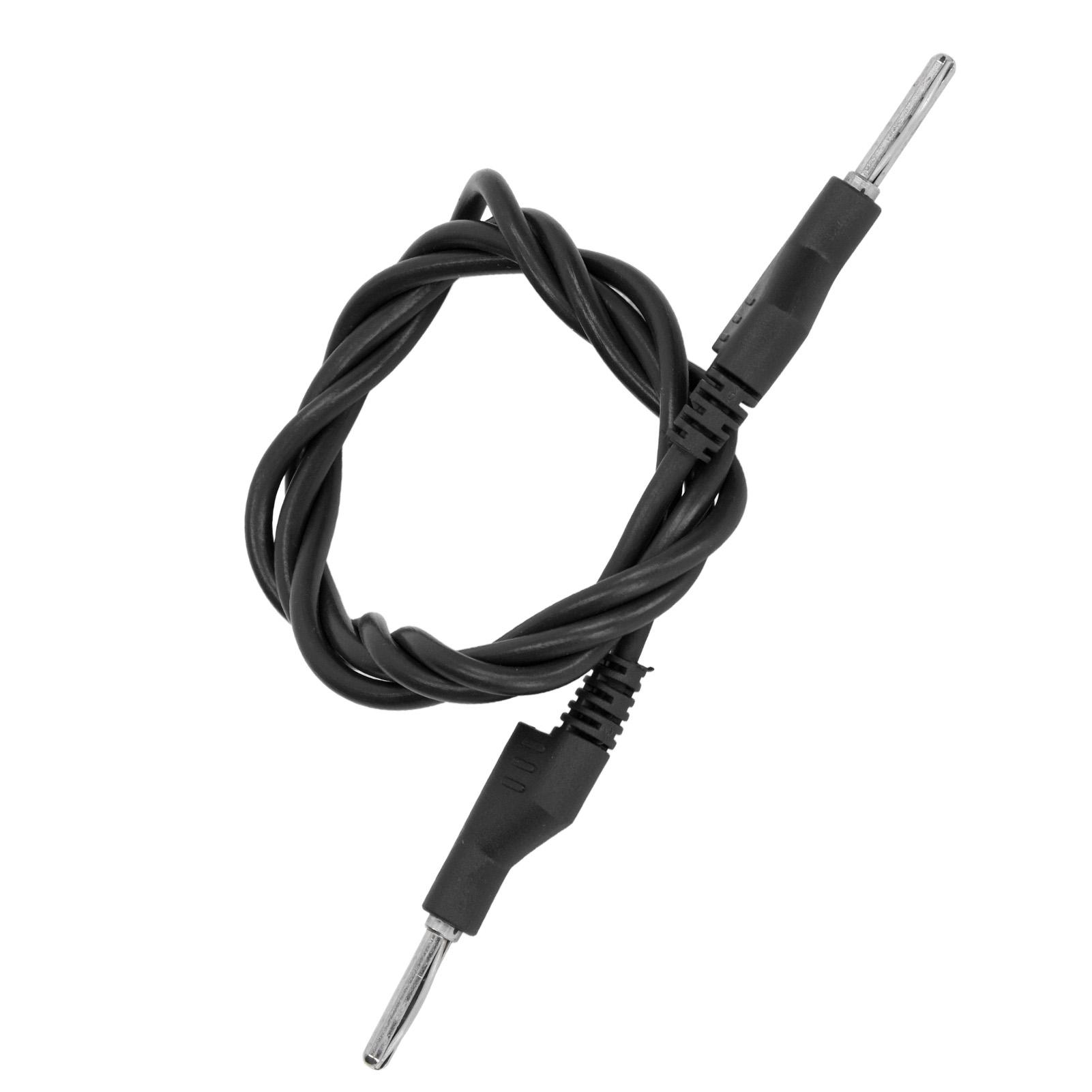 

4 мм штекер-штекер для тестирования, штабелируемый пистолетный разъем типа «банан», кабель для тестирования высокого напряжения J.70023черный