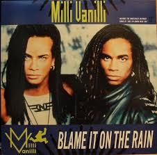 12inch Record MILLI VANILLI Blame It On The Rain AD19905 Arista 1989 Canada Dance Electronica Used